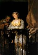 Francisco de goya y Lucientes Maja and Celestina oil painting